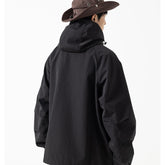 Unisex Jacket Vintage Overalls Jacket Loose Hooded Outdoor Shell Jacket Men's Jacket